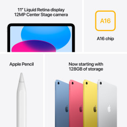 11-inch iPad Wi‑Fi 128GB - Silver (A16)